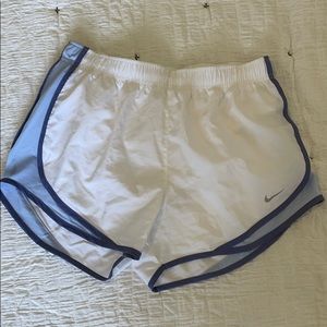 Women’s White Nike Dri-Fit Running Shorts